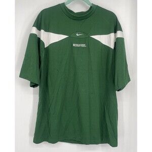 Nike Michigan State Spartans Center Swoosh Dri Fit Jersey Shirt Y2K Vintage XL